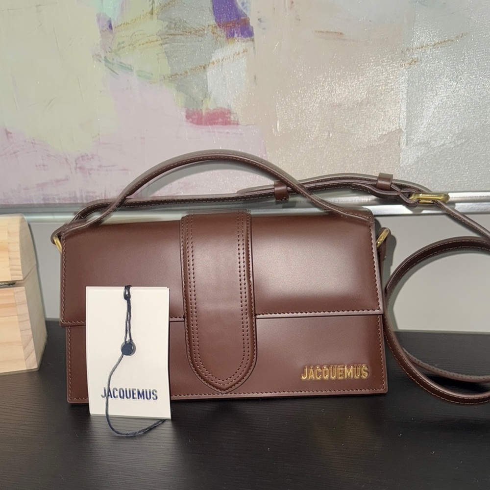 Jacquemus Brown Crossbody Bag with Structured Design